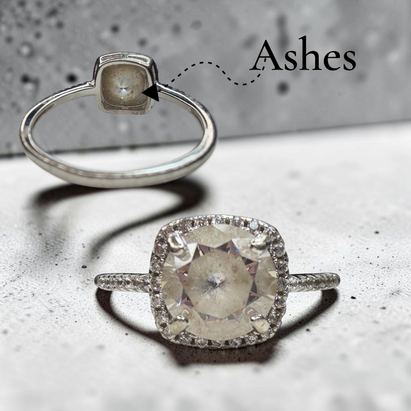 Eternity Gemstone Behind the Stone Band