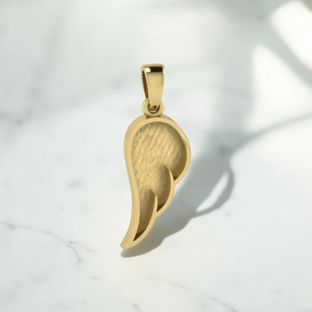 Angel Wing single Sterling Silver Necklace