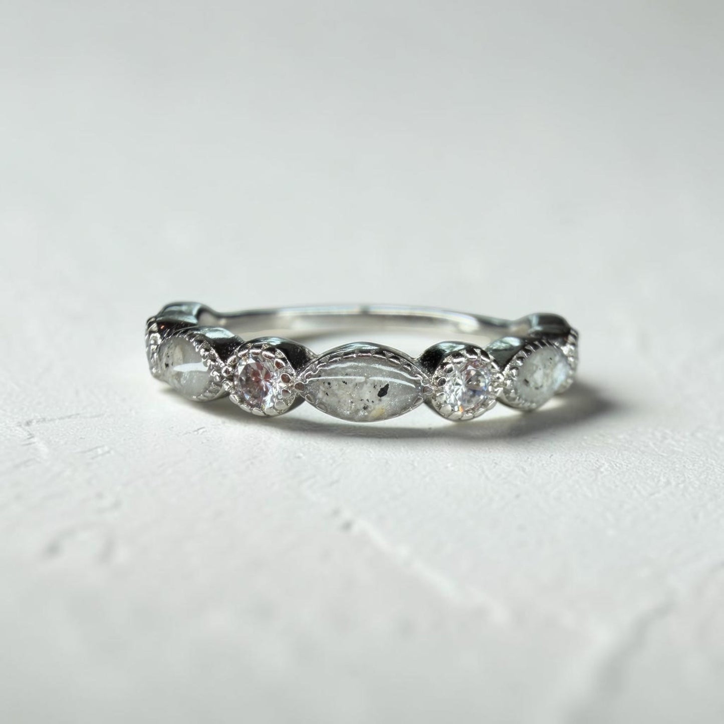 Bella Ring Birthstone Ring 1/2 Band
