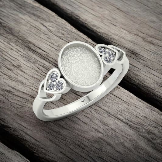 Olive Sterling Silver Ring