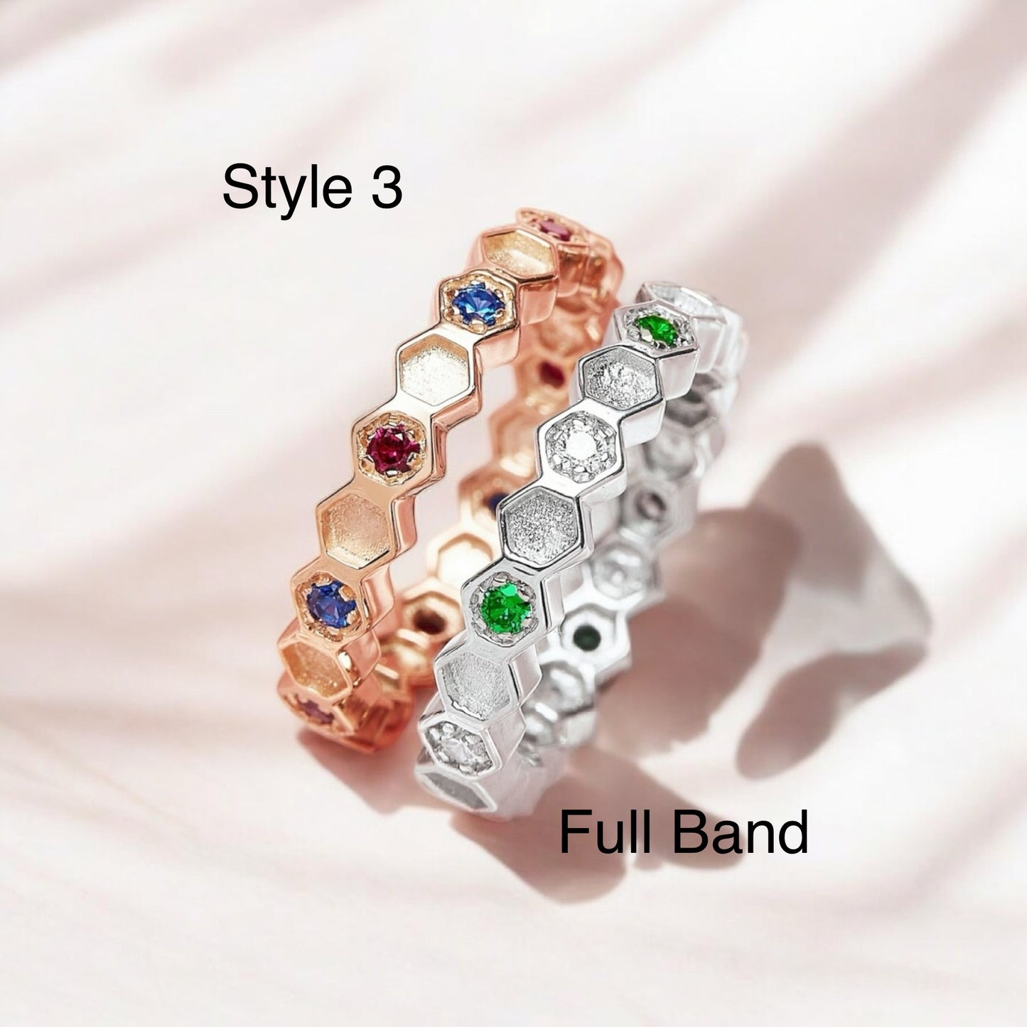 Raine Sterling Silver Ring (Multiple Birthstones)