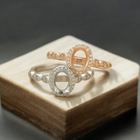 Ocean Sterling Silver Ring