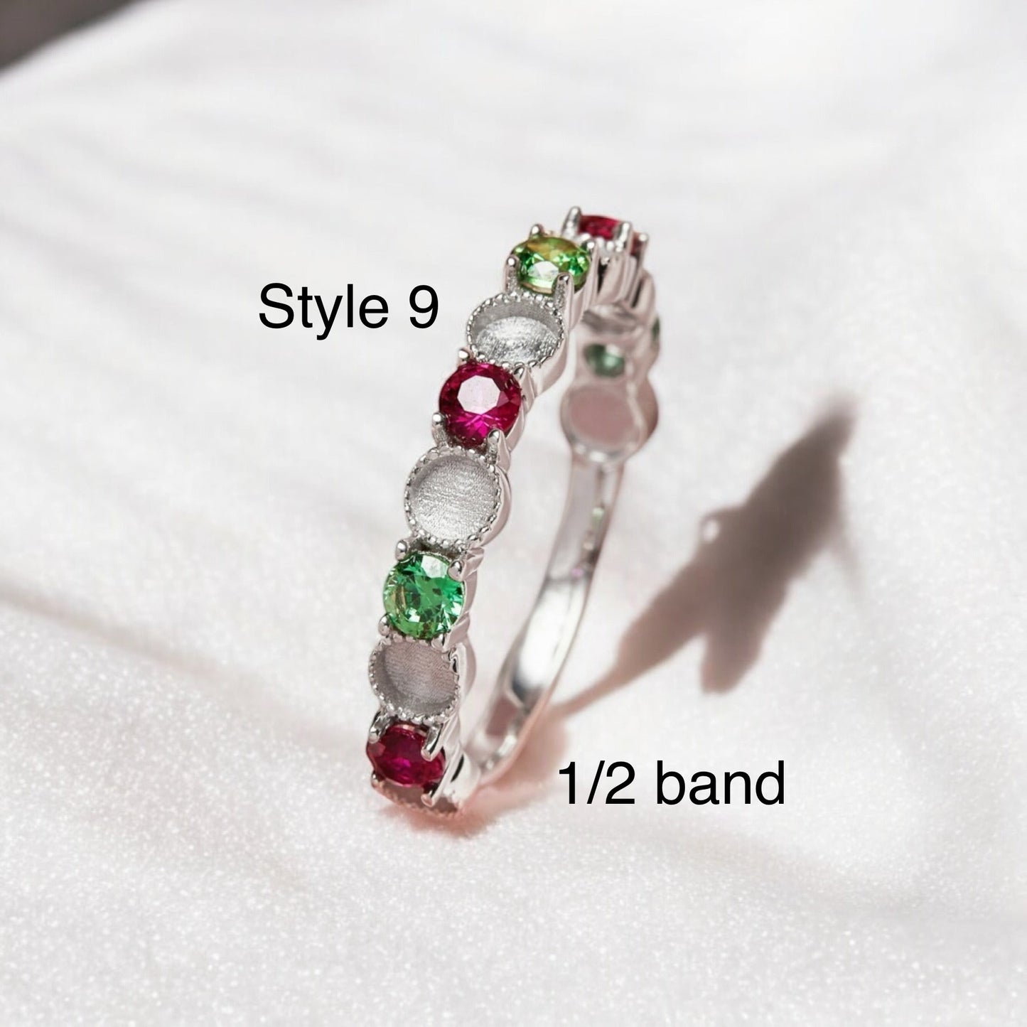 Raine Sterling Silver Ring (Multiple Birthstones)