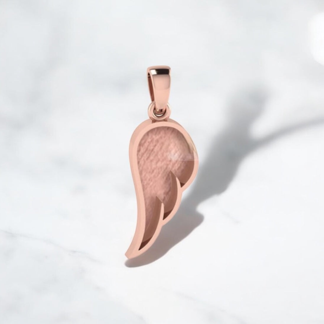Angel Wing single Sterling Silver Necklace