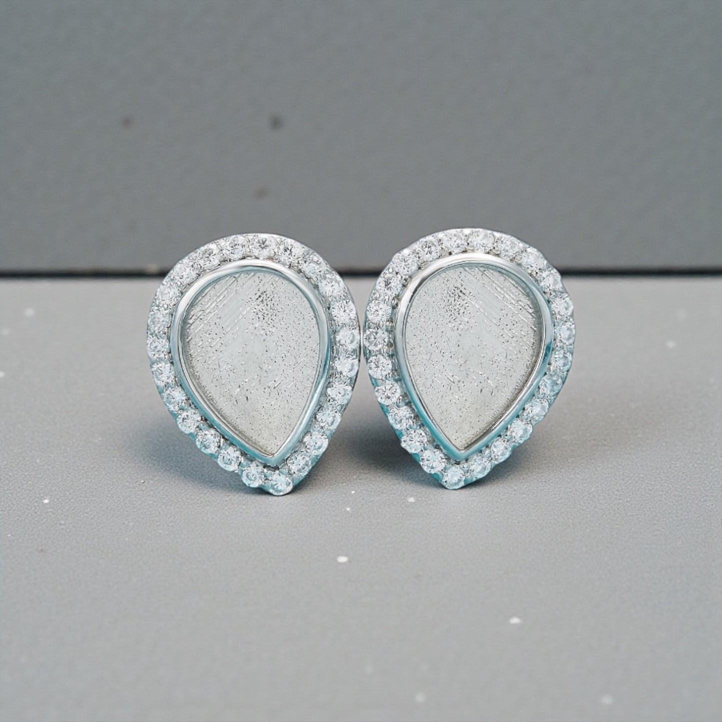 Alexia Tear Drop Sterling Silver Earrings.