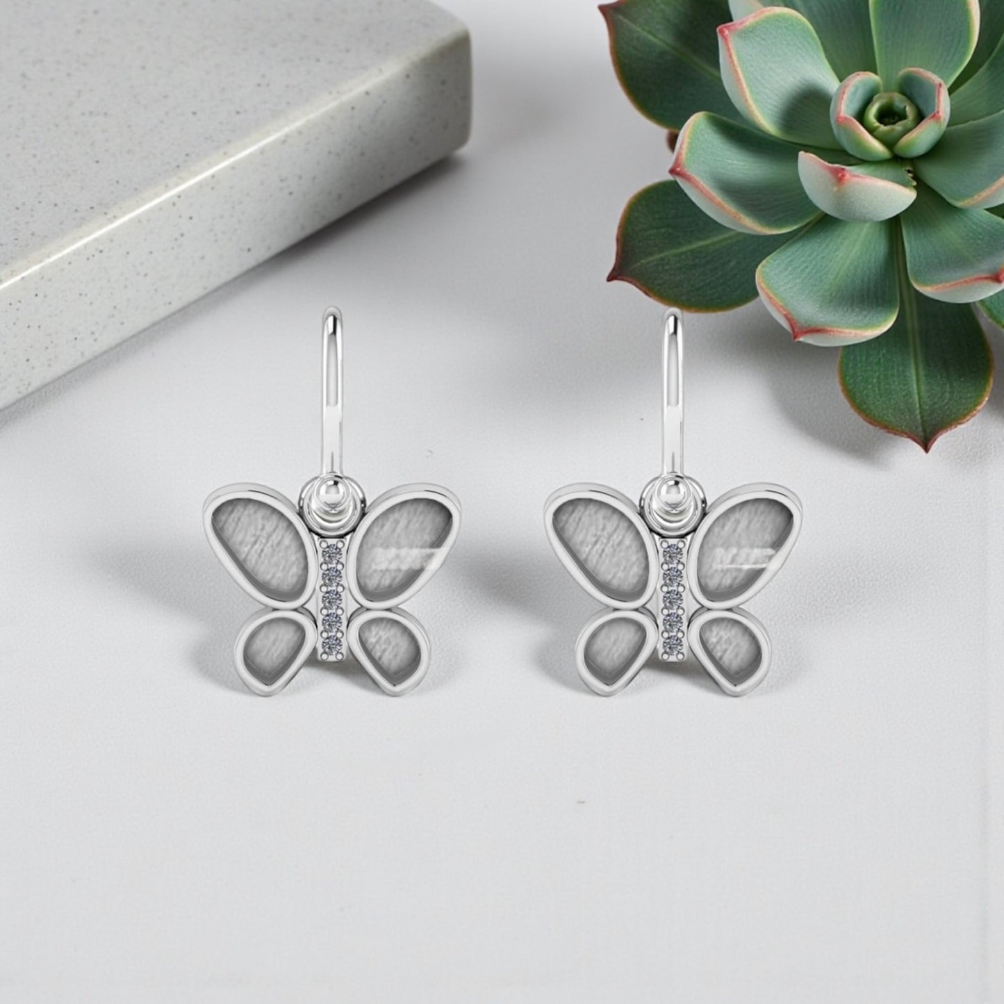 Butterfly Sterling Silver Earrings.