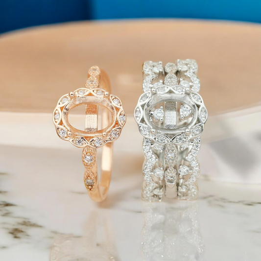 Ohana+ Double Accent Band Sterling Silver Ring