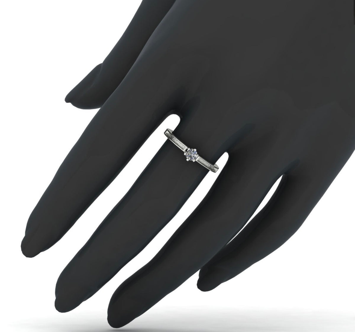 Accent Stone Sterling Silver Ring