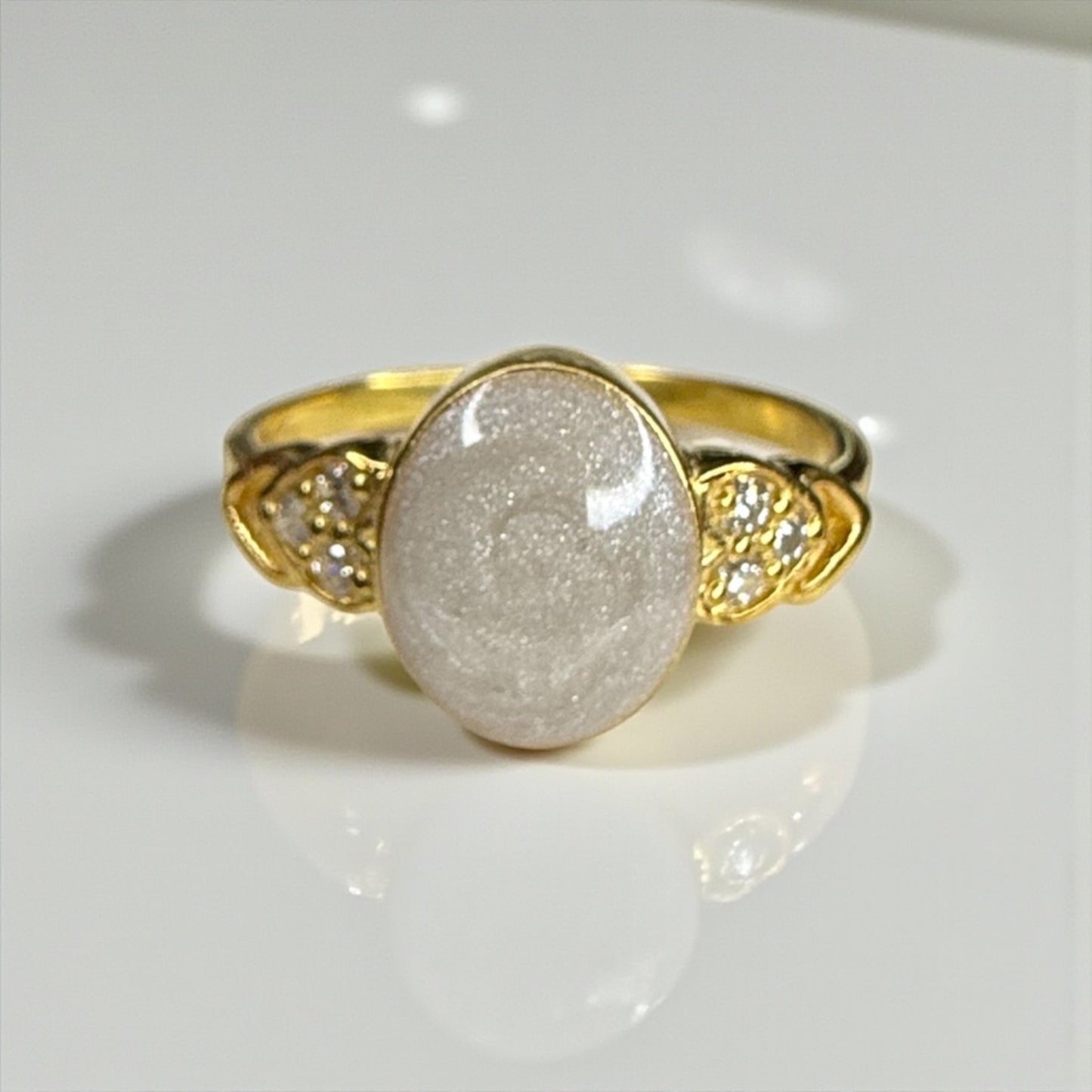 Olive Sterling Silver Ring