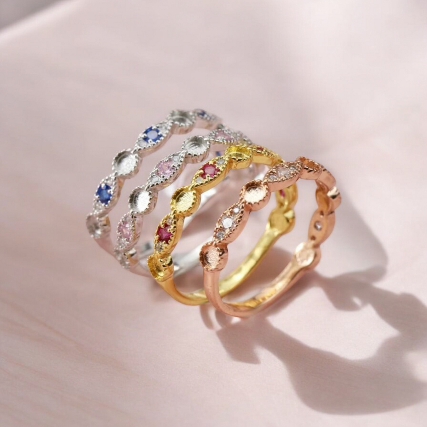 Bella Sterling Silver Ring 1/2 Band