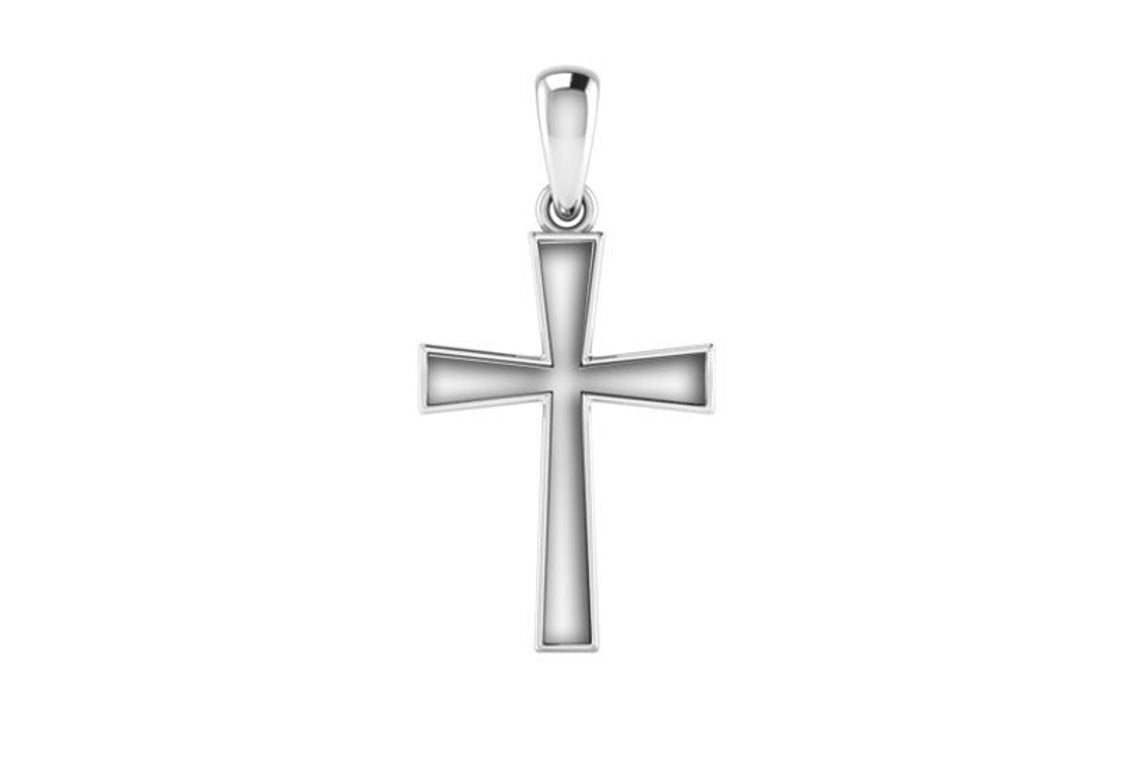 Small Cross Sterling Silver Necklace
