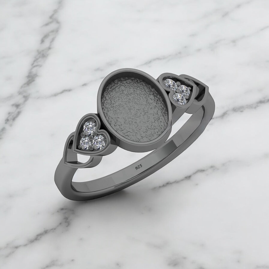 Olive Sterling Silver Ring