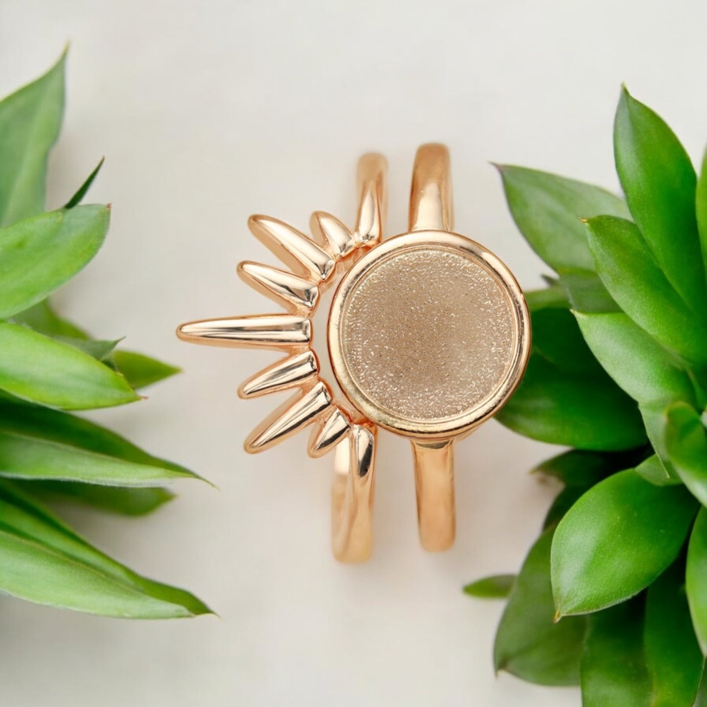 Chloe Half Sun Sterling Silver Ring