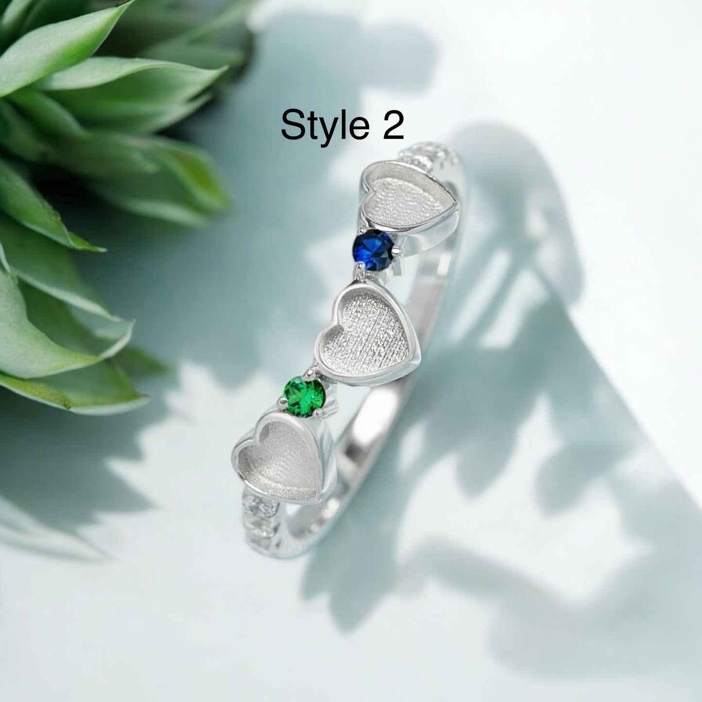 Raine Sterling Silver Ring (Multiple Birthstones)