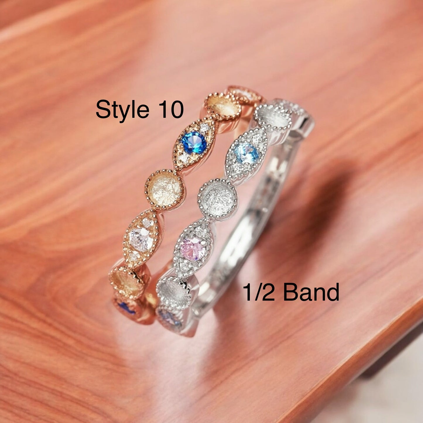 Raine Sterling Silver Ring (Multiple Birthstones)