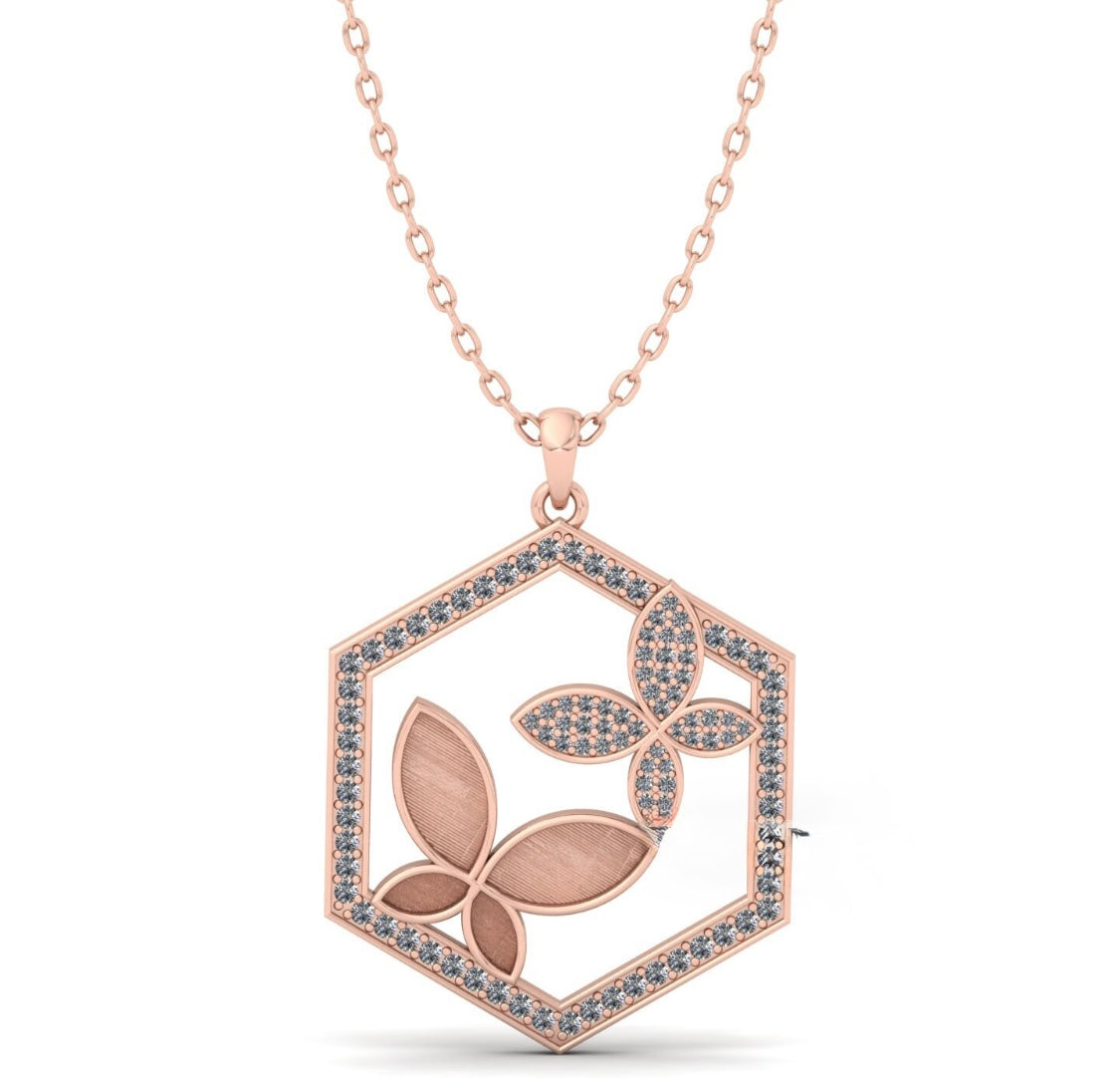 Ribbon Sterling Silver Necklace