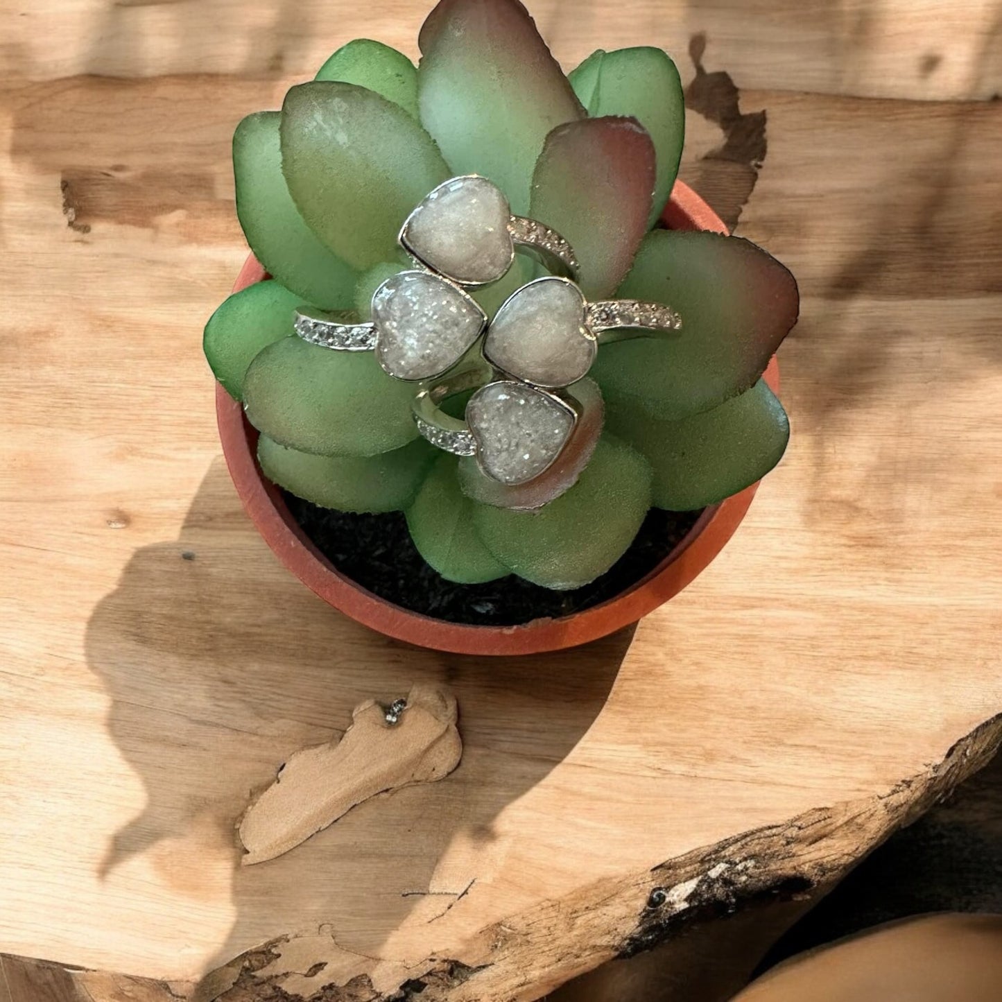 Harmony Double Heart Sterling Silver Ring