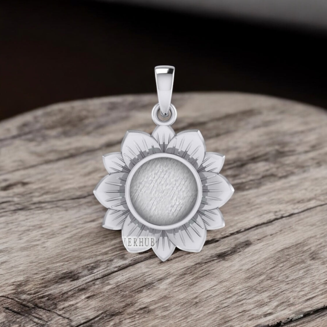 Sunflower Sterling Silver Necklace