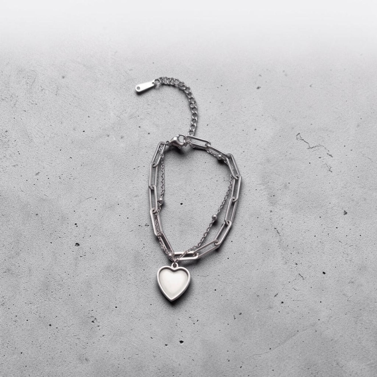 Stainless Steel Heart Bracelet