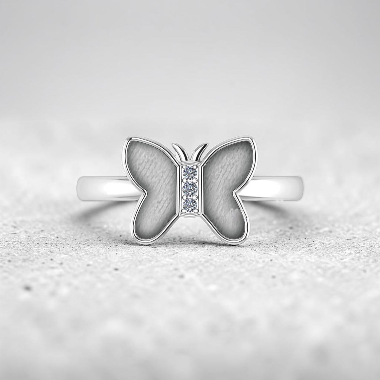 Butterfly 2 Sterling Silver Ring