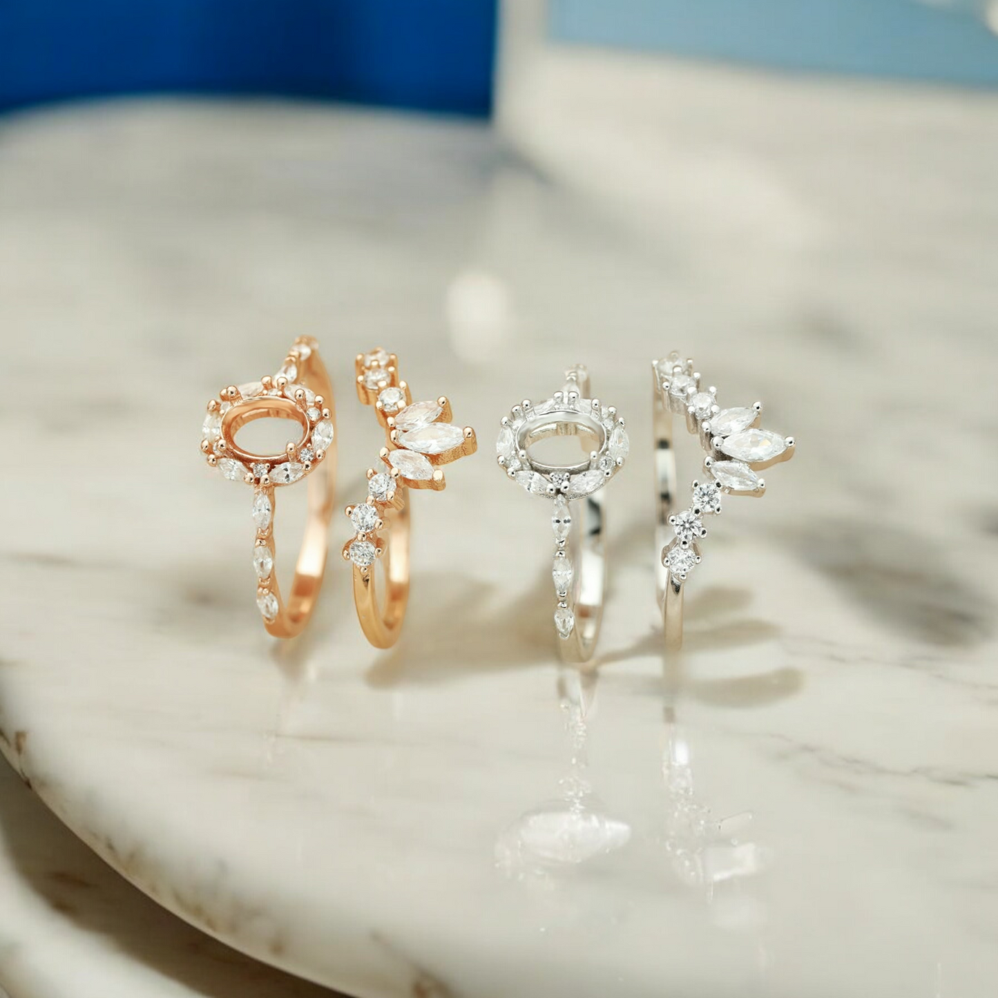 Onyx + Crown Band Sterling Silver Ring