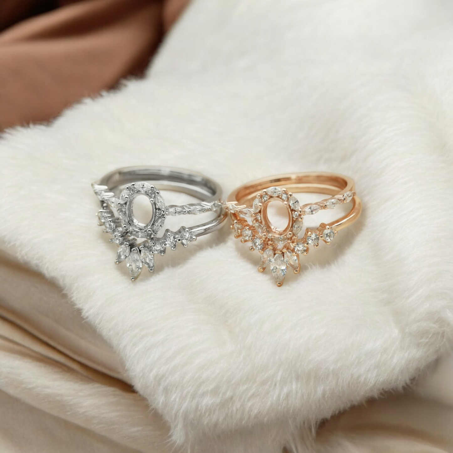 Onyx + Crown Band Sterling Silver Ring