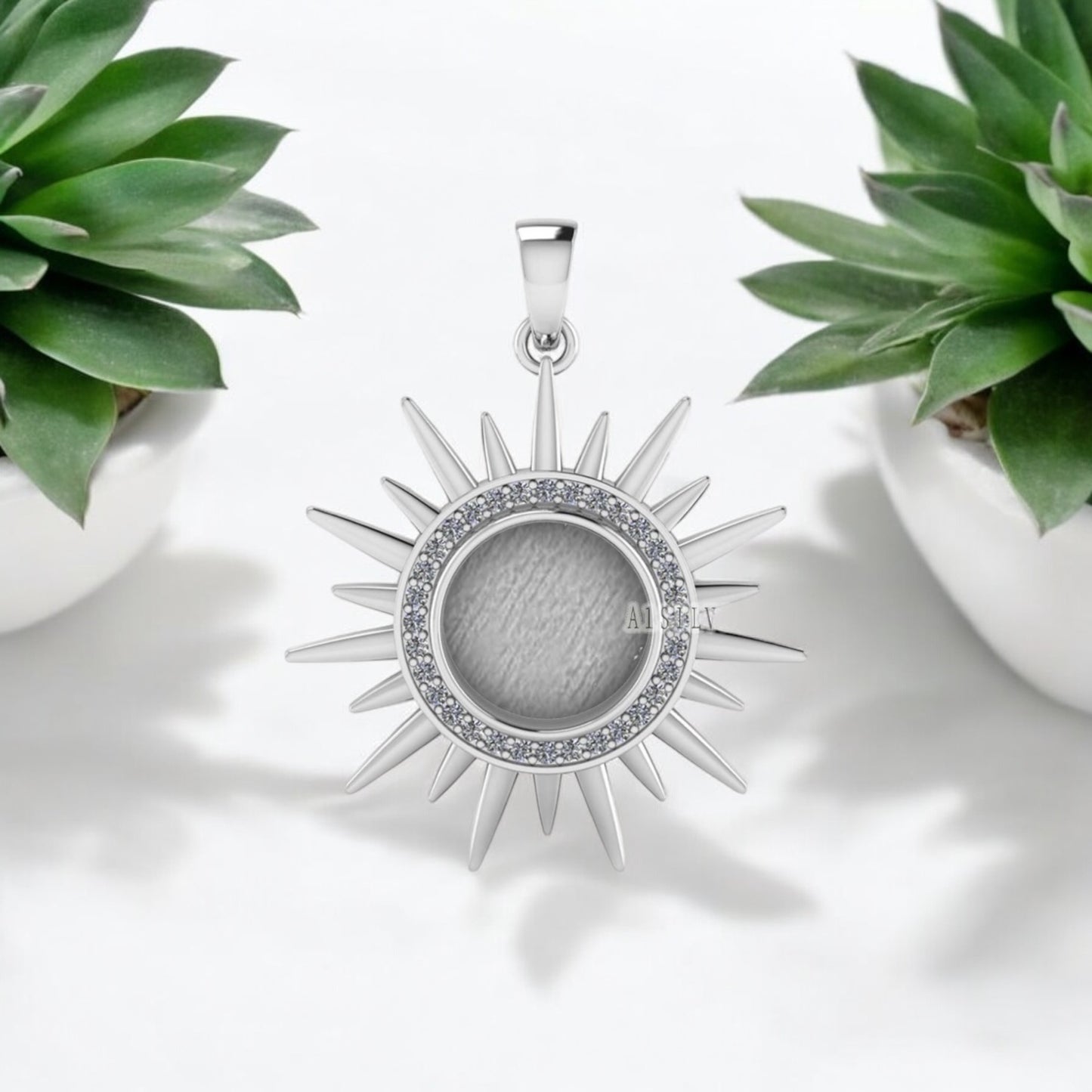 Sun Sterling Silver Necklace