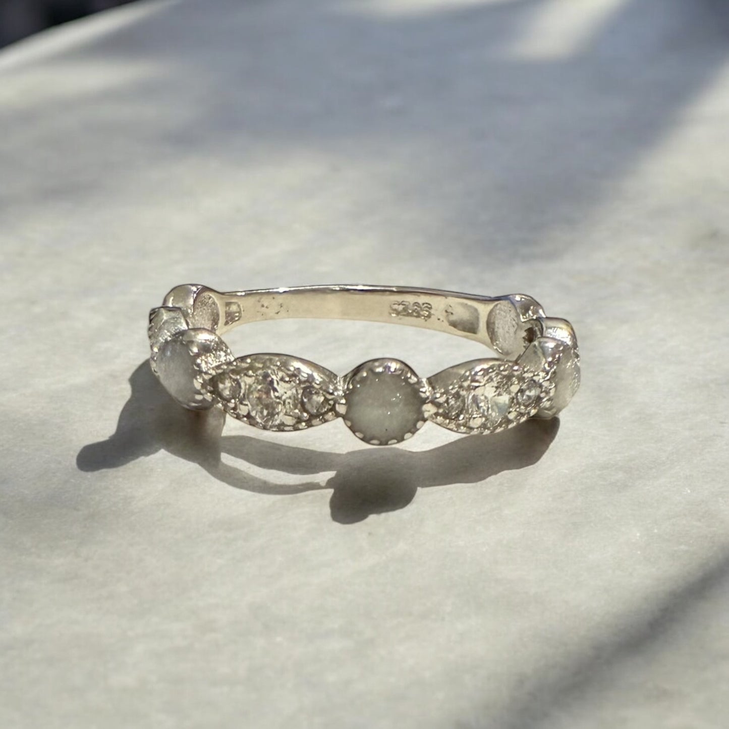 Bella Sterling Silver Ring 1/2 Band