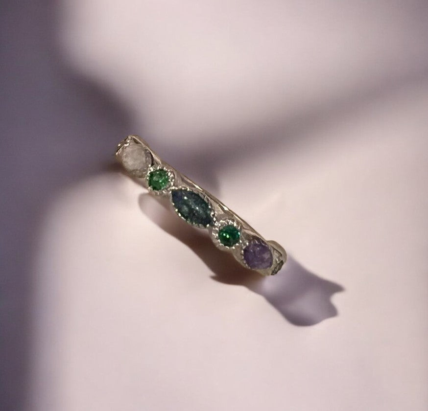 Bella Sterling Silver Ring 1/2 Band