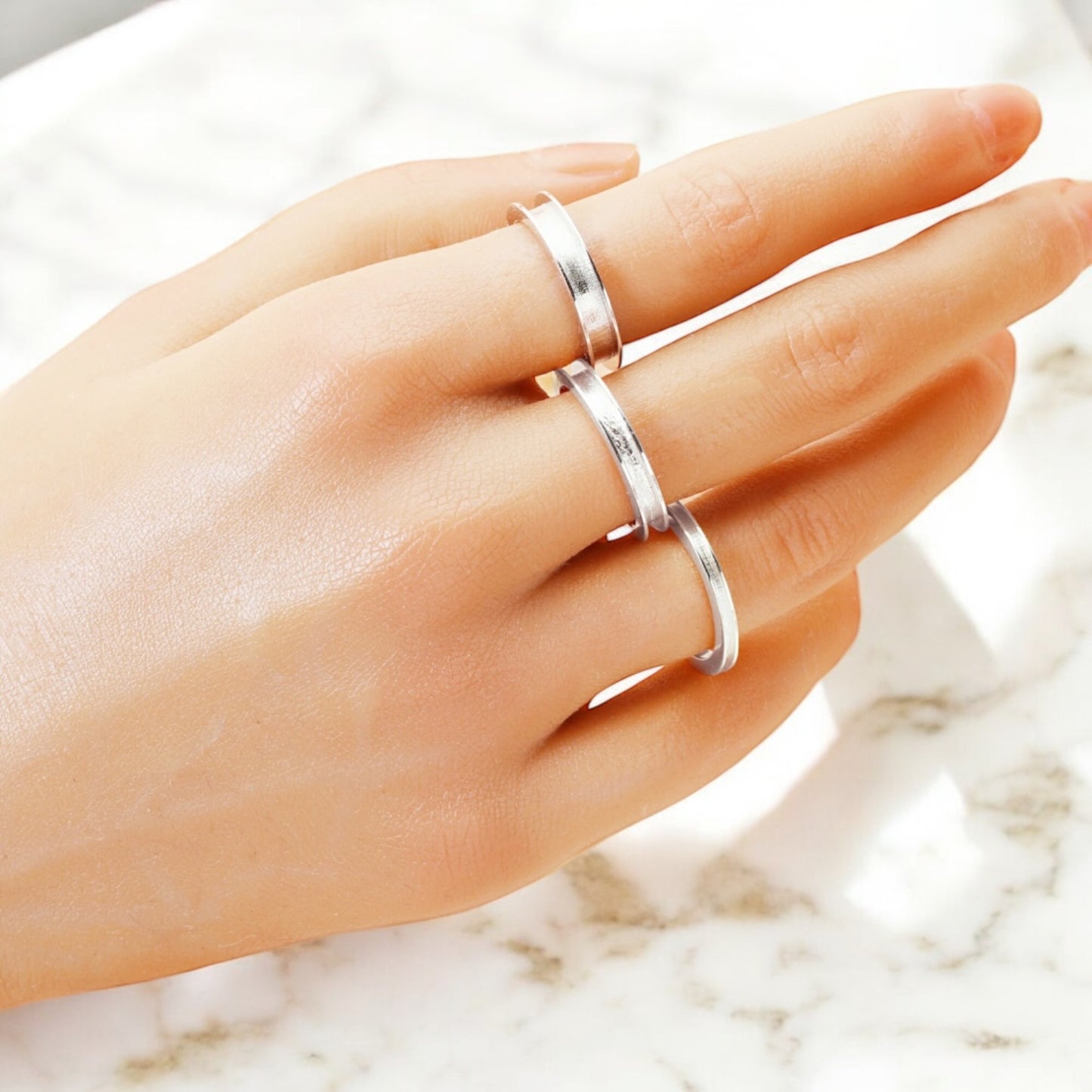 Plain Band Sterling Silver Ring