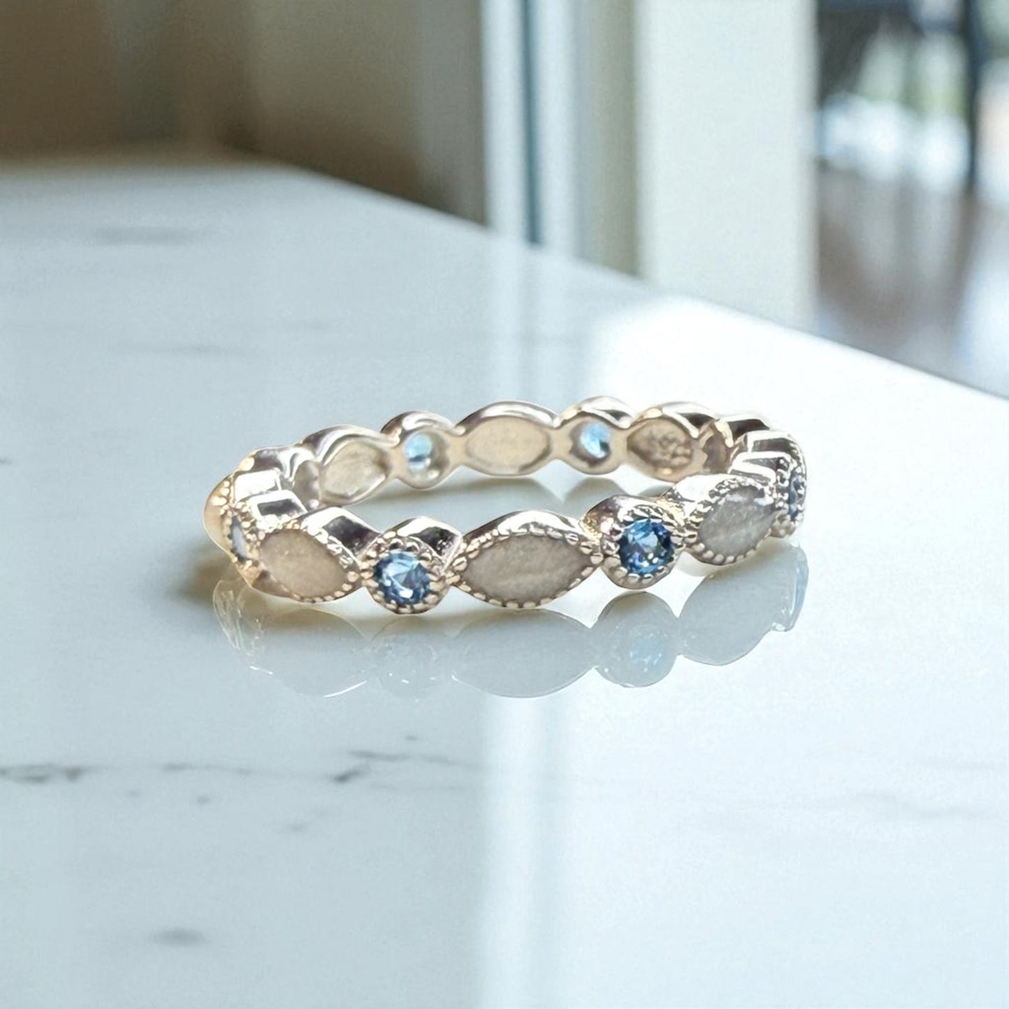 Bella Sterling Silver Ring Full Band