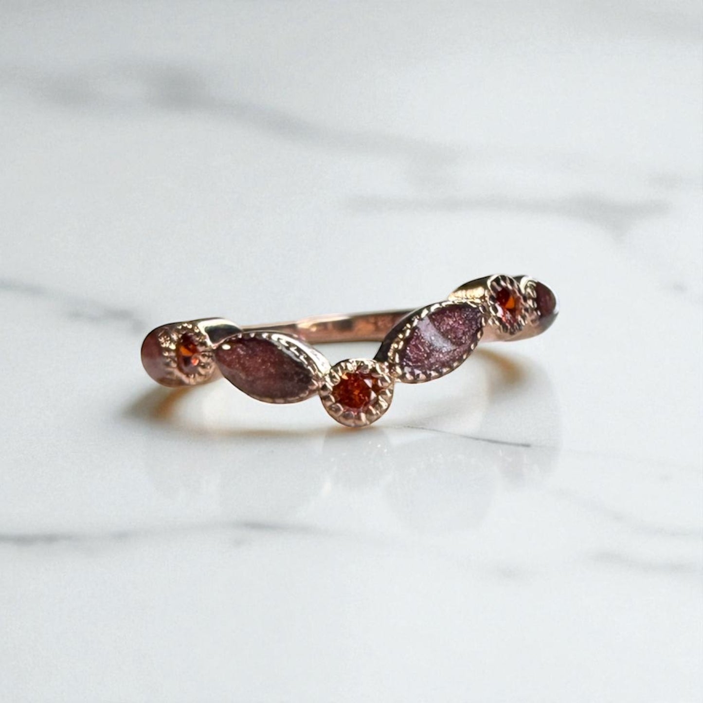 Bella Ring Birthstone Ring 1/2 Band