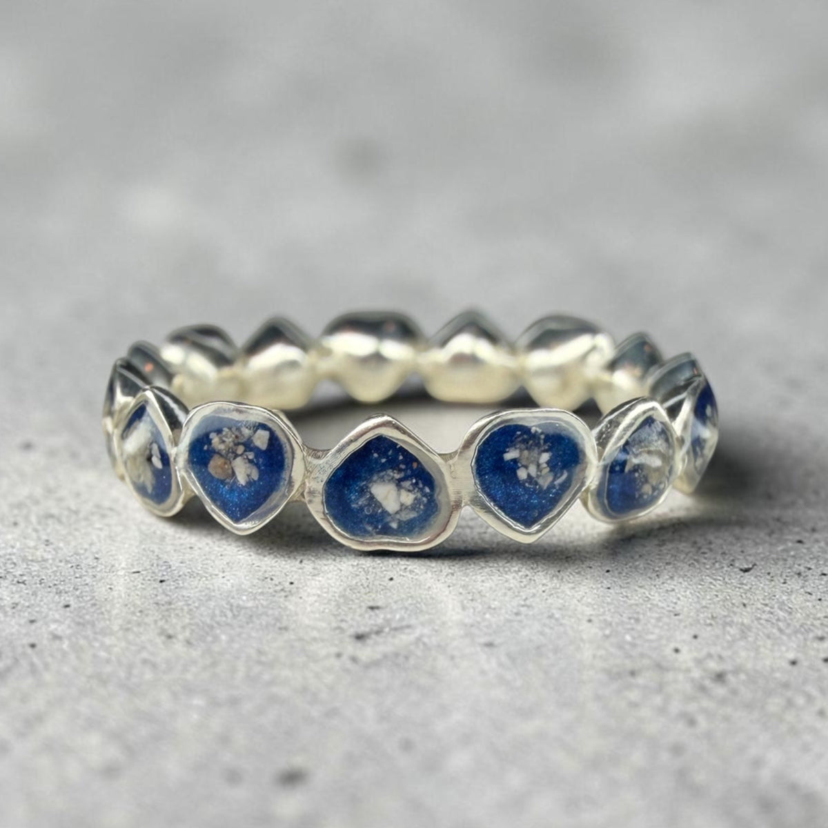 Hattie Sterling Silver Ring – cremation and breastmilk keepsake ring