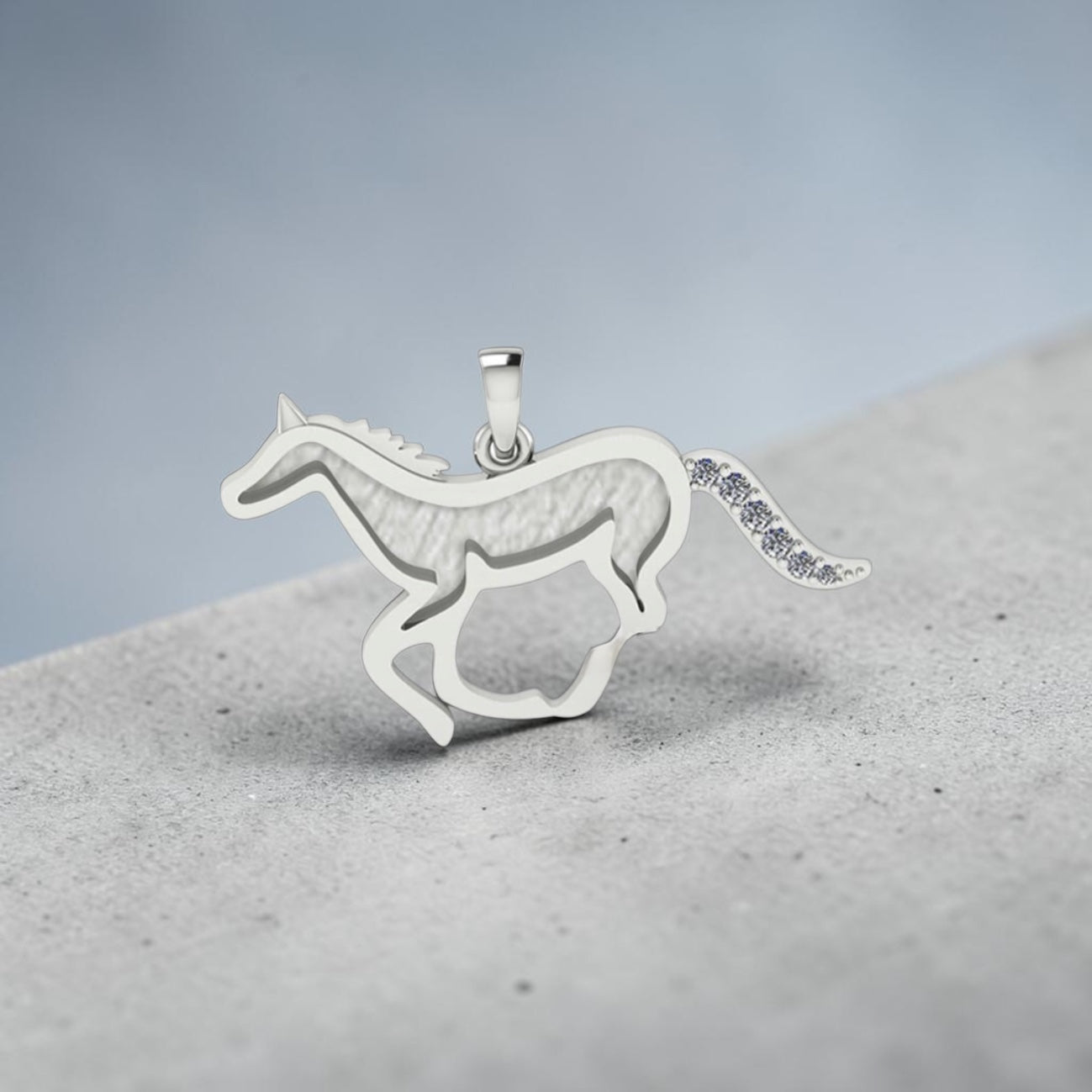 Pet Horse Sterling Silver Necklace