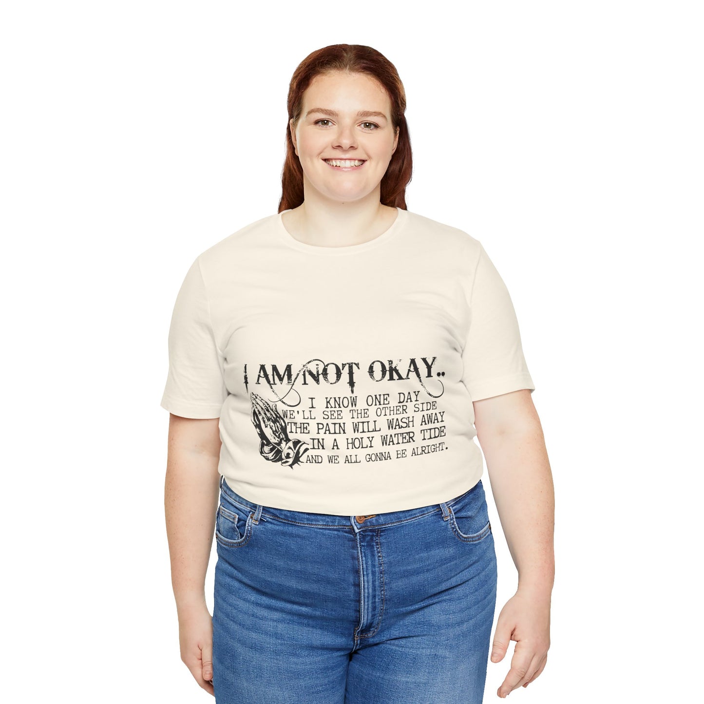 I'm Not OK Jersey Short Sleeve Tee