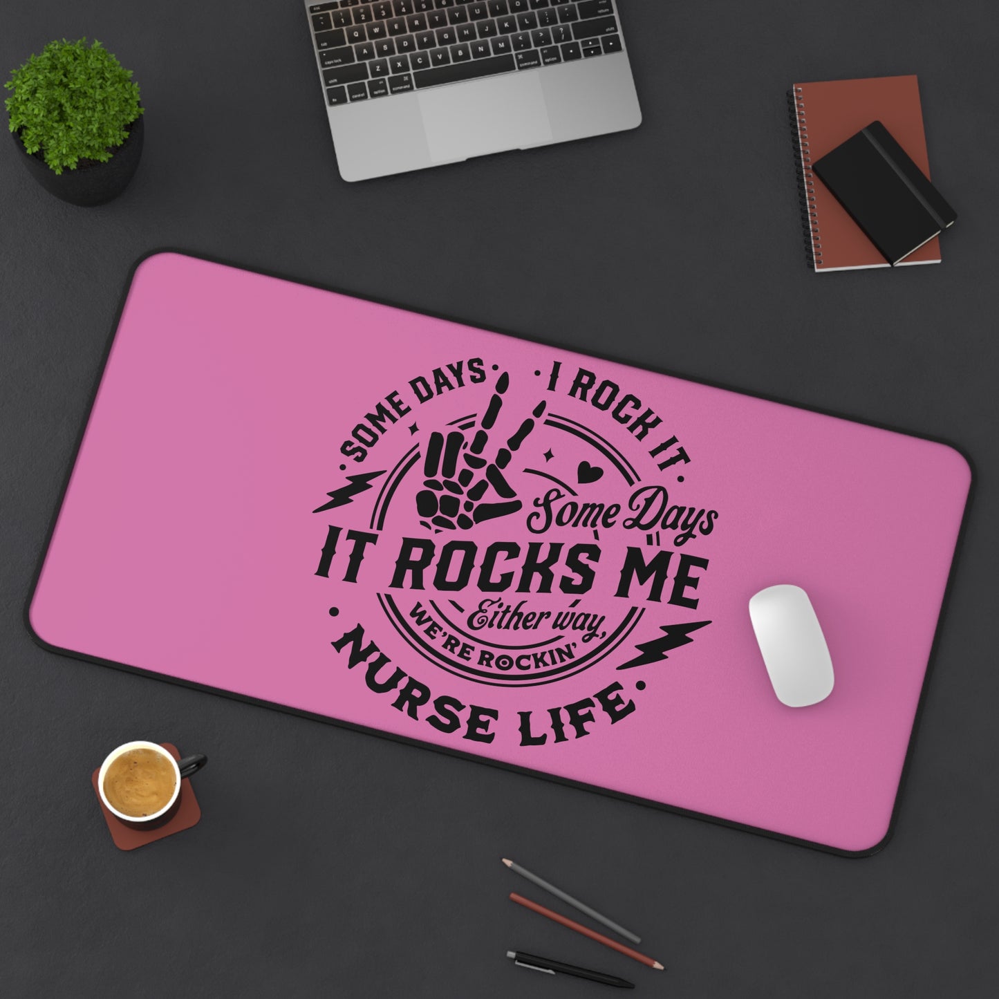 Nurse Rocks Desk Mat