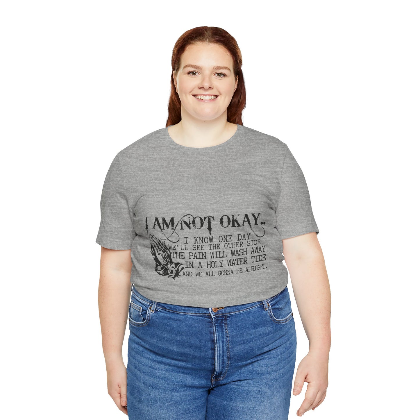 I'm Not OK Jersey Short Sleeve Tee