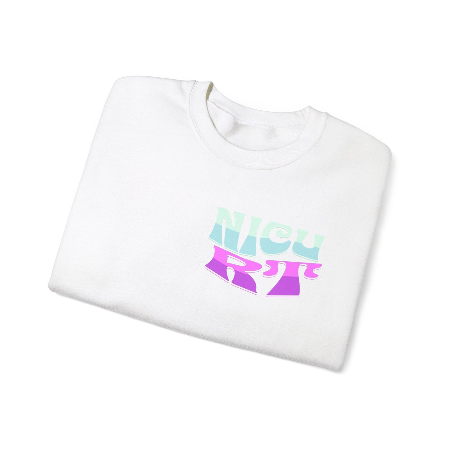 It's A Good Day NICU RT Heavy Blend™ Crewneck Sweatshirt Front and Back