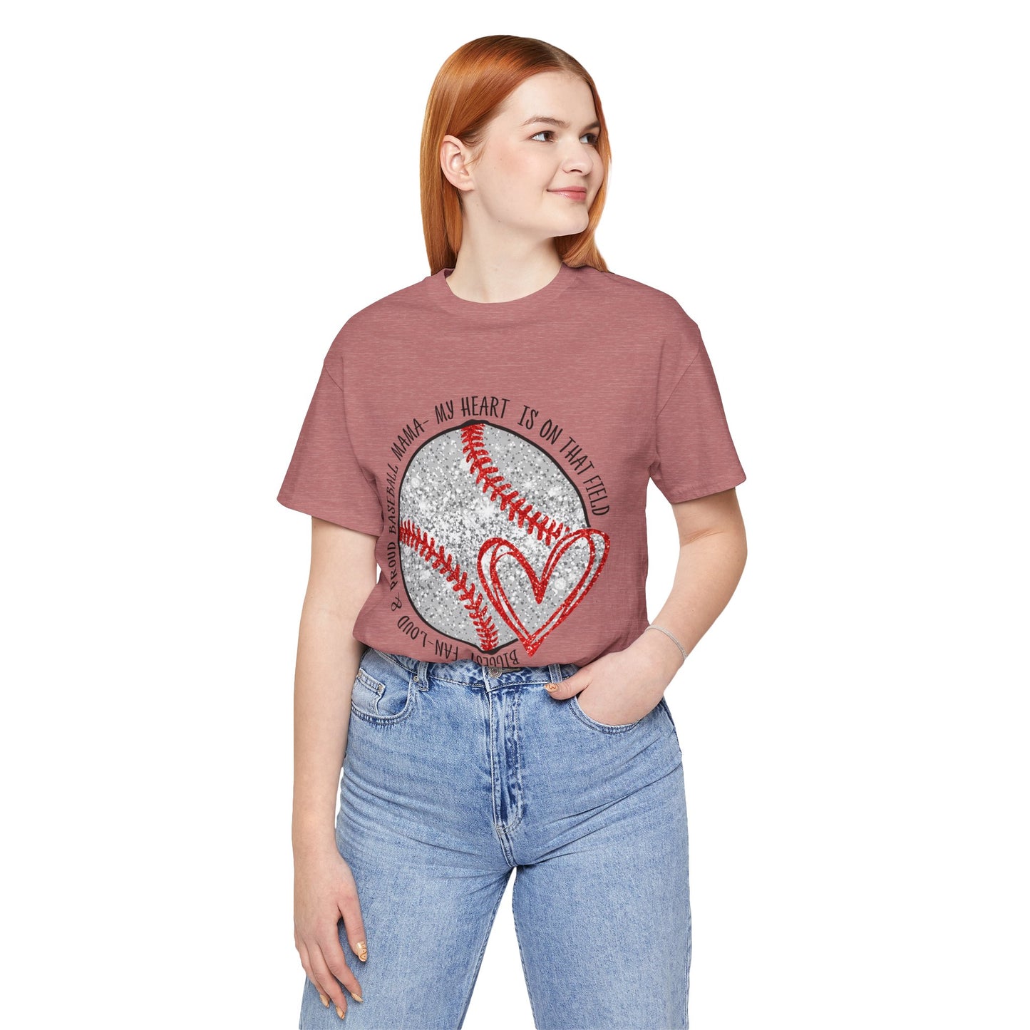 Baseball Heart Short Sleeve