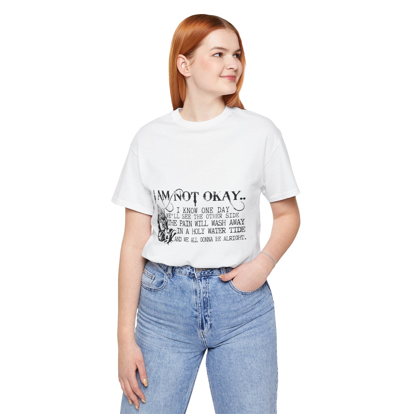 I'm Not OK Jersey Short Sleeve Tee