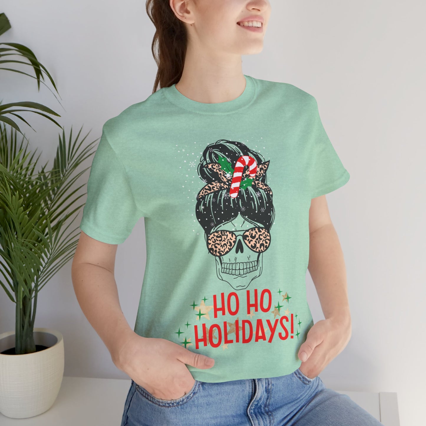 Ho Ho Holidays Jersey Short Sleeve Tee