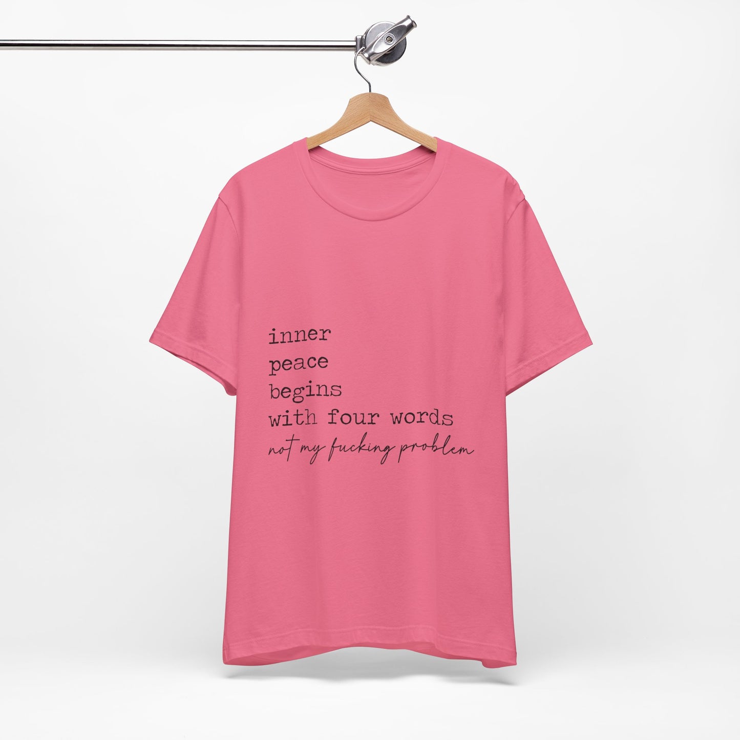 Inner Peace Begins Jersey Short Sleeve Tee