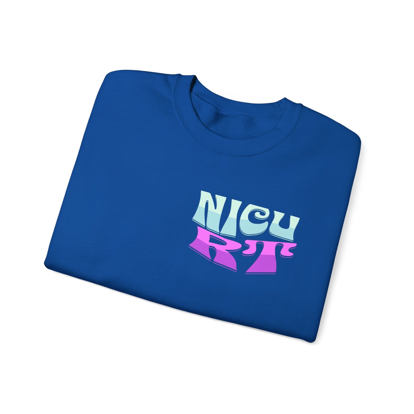 It's A Good Day NICU RT Heavy Blend™ Crewneck Sweatshirt Front and Back