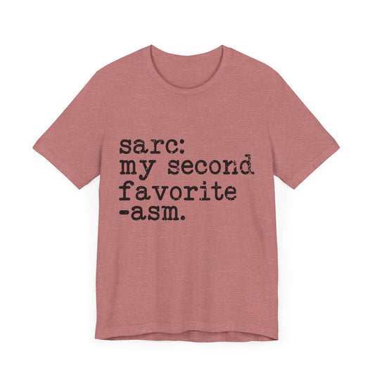 Sarcasm Jersey Short Sleeve Tee