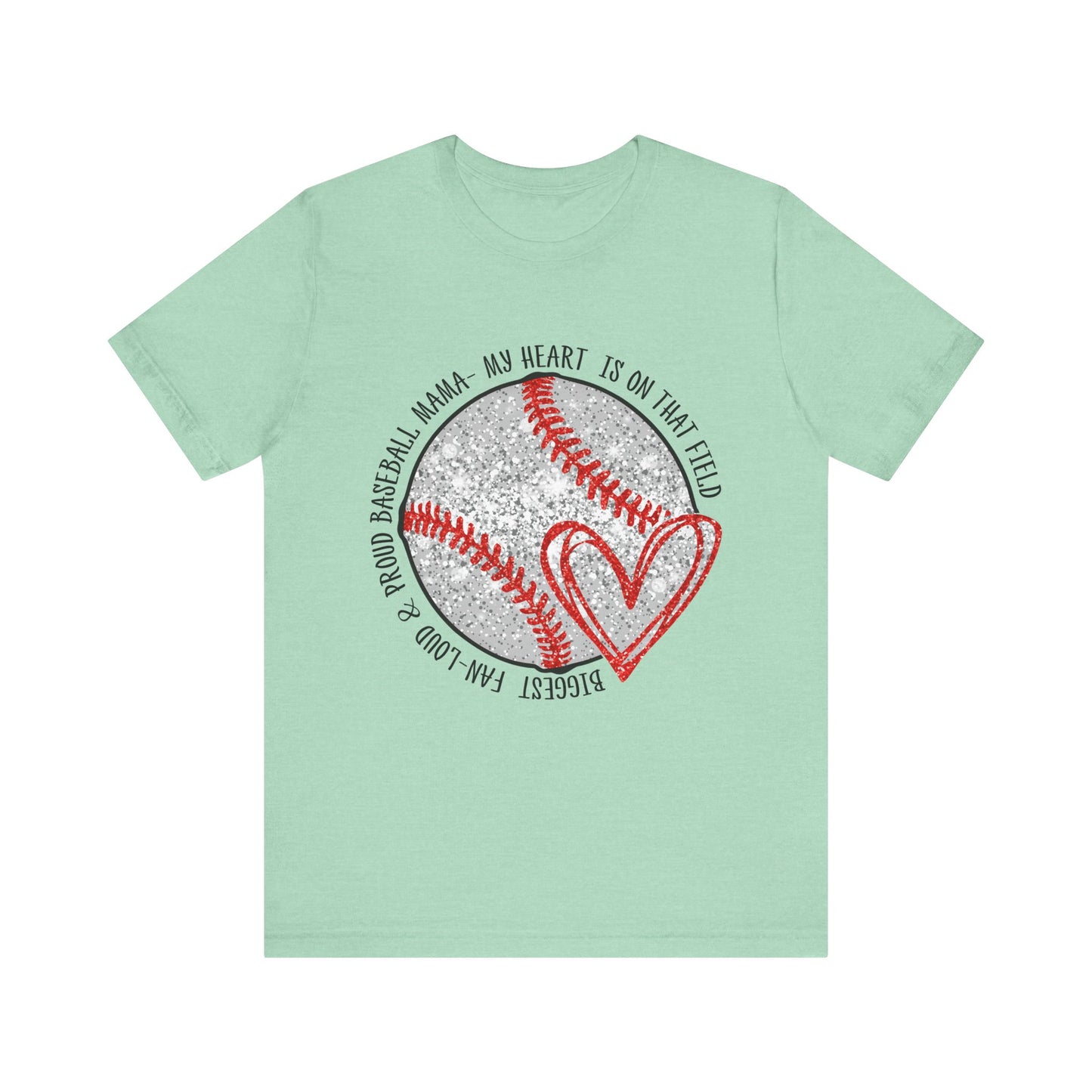 Baseball Heart Short Sleeve