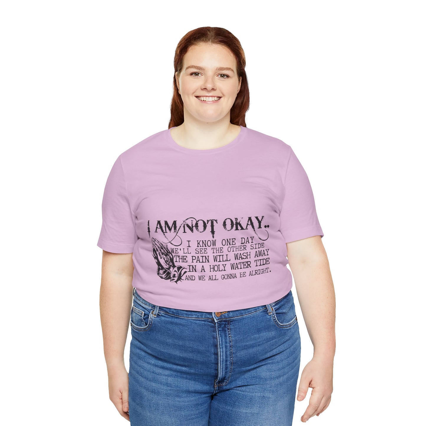 I'm Not OK Jersey Short Sleeve Tee