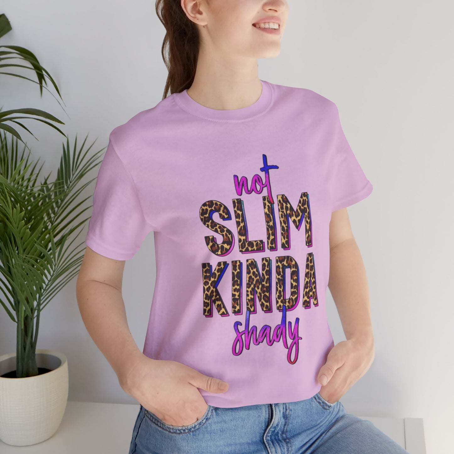 Not Slim Kinda Shady Jersey Short Sleeve Tee