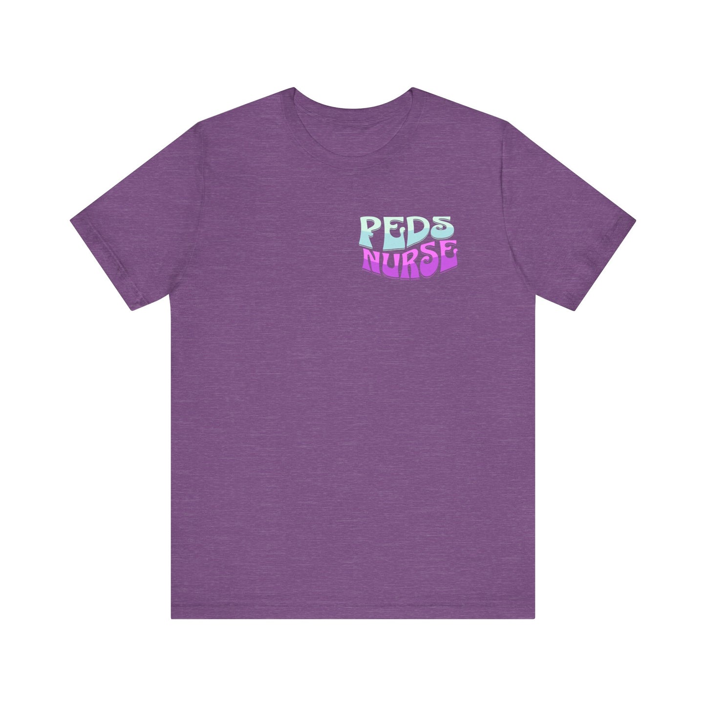 Good Day Peds Nurse Jersey Short Sleeve Tee Front and Back Design