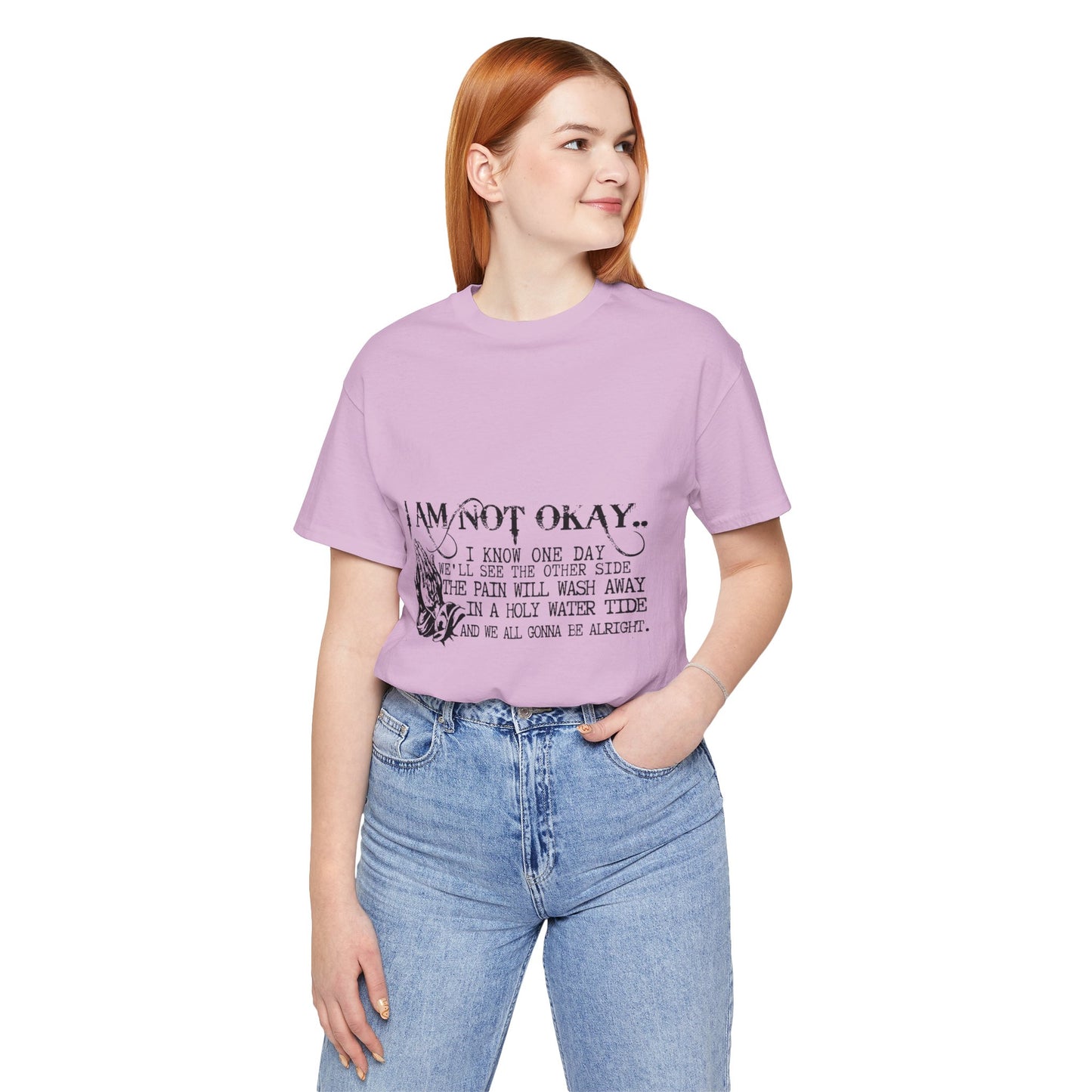 I'm Not OK Jersey Short Sleeve Tee