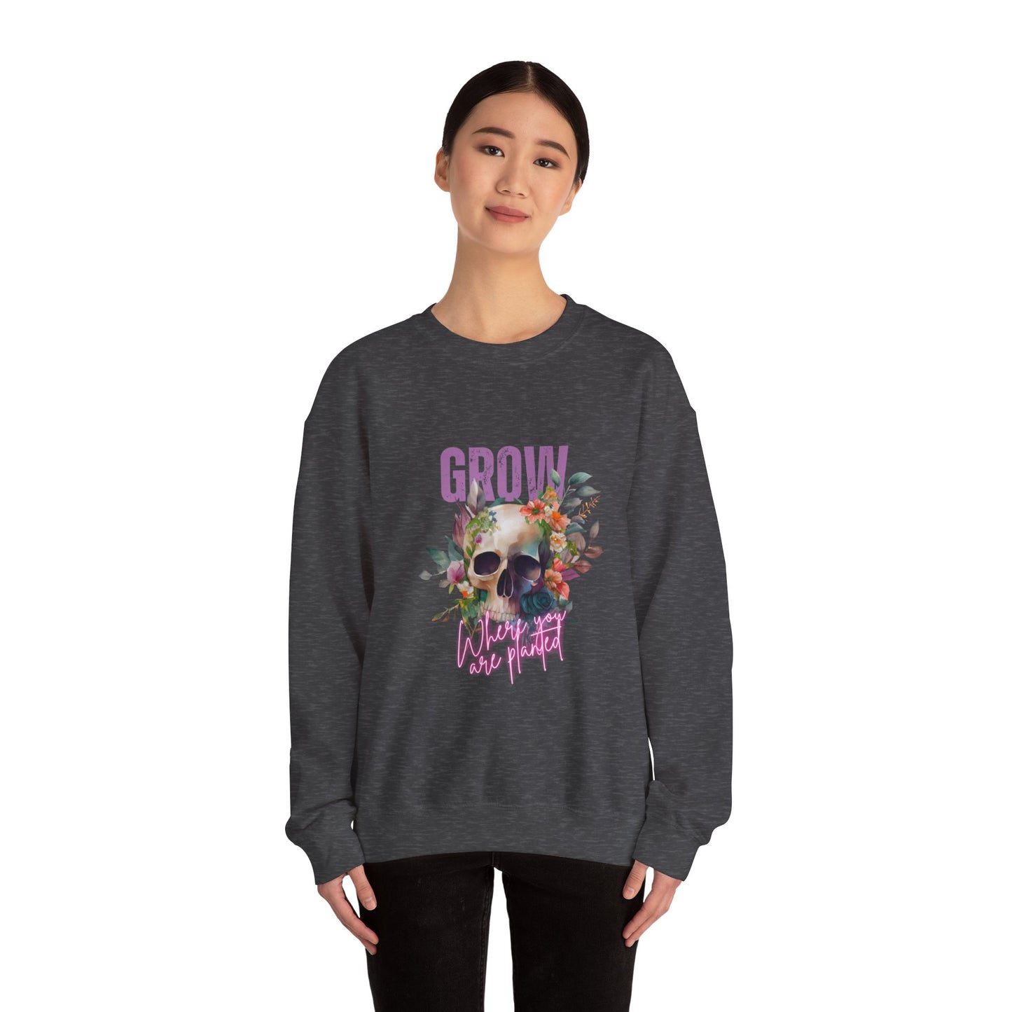 Grow Where You are Planted Heavy Blend™ Crewneck Sweatshirt